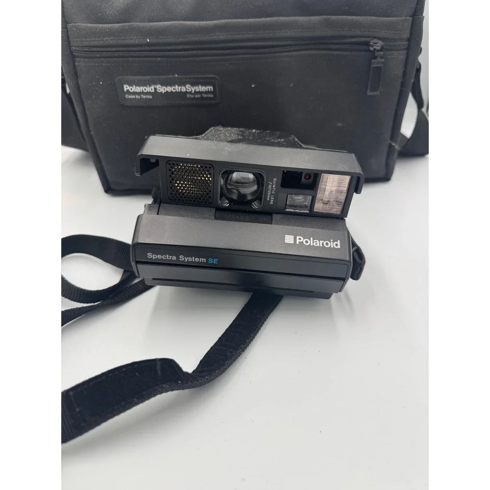 Polaroid Spectra System SE Instant Film Camera Bundle with Tenba Bag  works 8